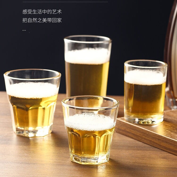 Gambar high quality 2 two liquor cup suit glass home a little glass a two and a half two 3 two beer small shot glass