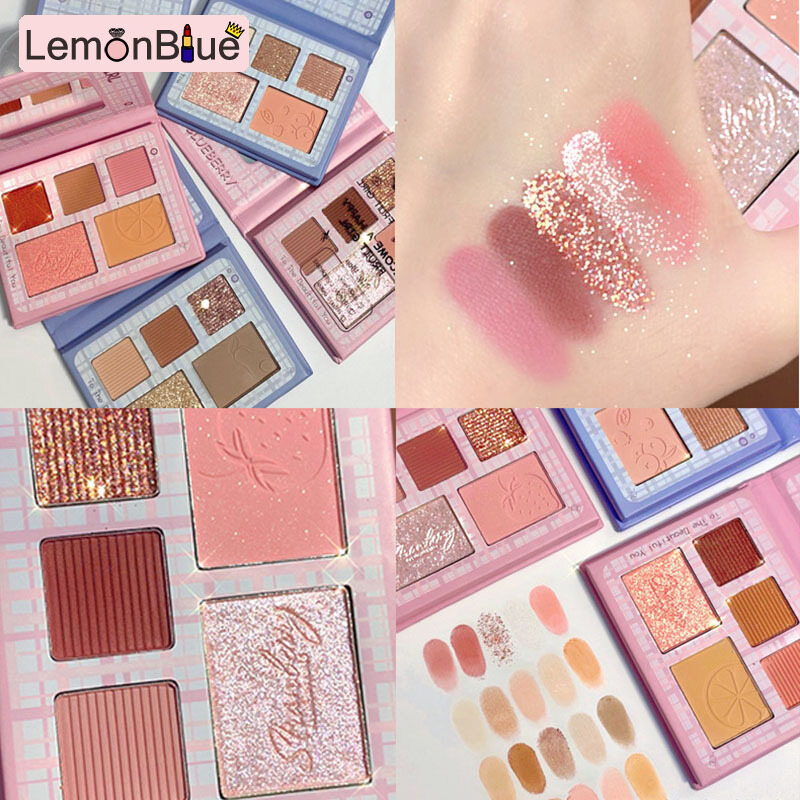 Gambar 4 Colors Eyeshadow Palette Matte Shimmering Naturally Long Lasting No Smudging Eyeshadow Palette fashionable 4 Colors Matte Shimmering eye makeup