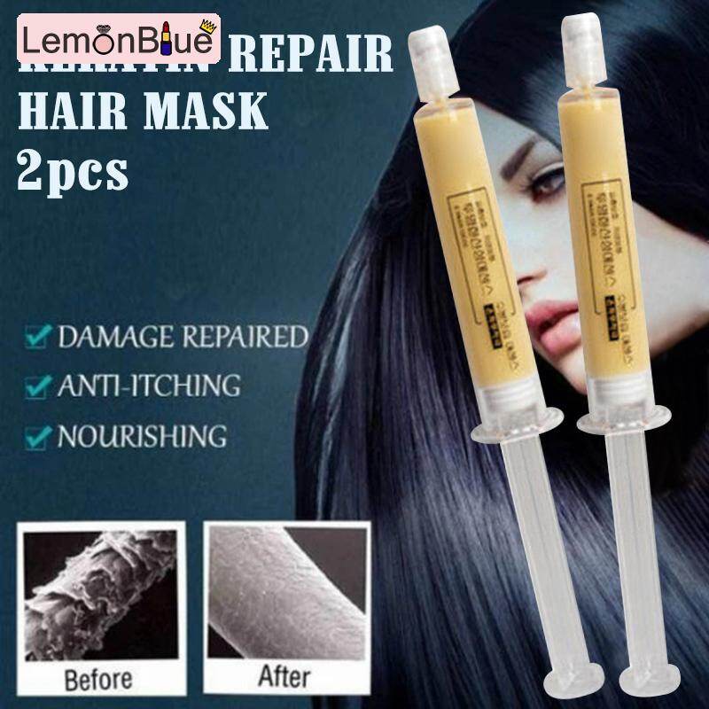 Gambar LemonBlue Hair Mask Conditioner Moisturizing Keratin Dry Damaged Repair Injection Needle Replenish Hair Water