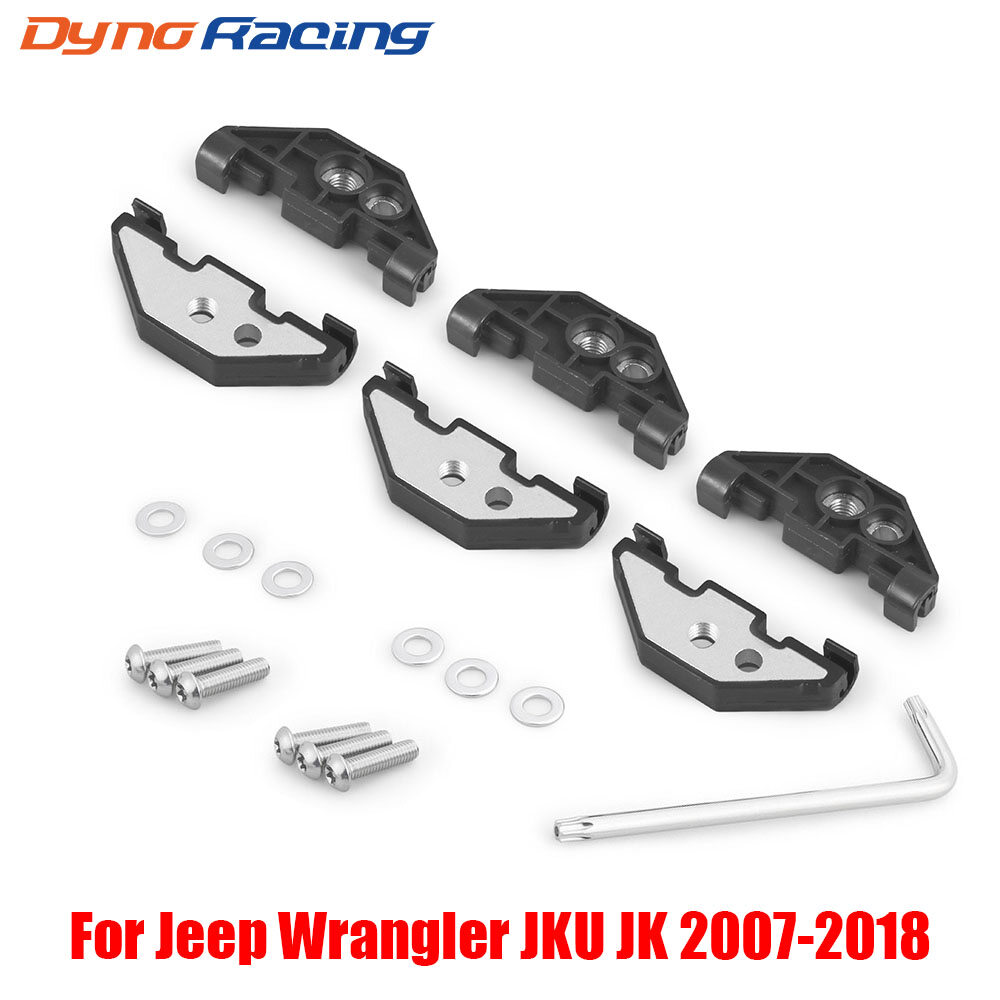 Hard Top Retainer Nut with Clip Fits for Jeep Wrangler JK JKU 07-18 Quick Removal Hard Top Hardware Kit