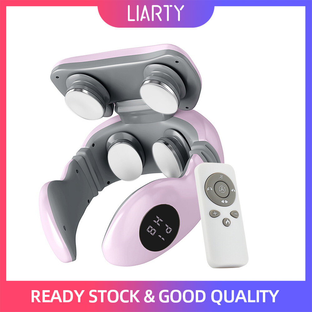 Gambar LIARTY 4 Head Cervical Massager Electric Hot Compress Neck Relaxation Massage Pain Relief Care Device