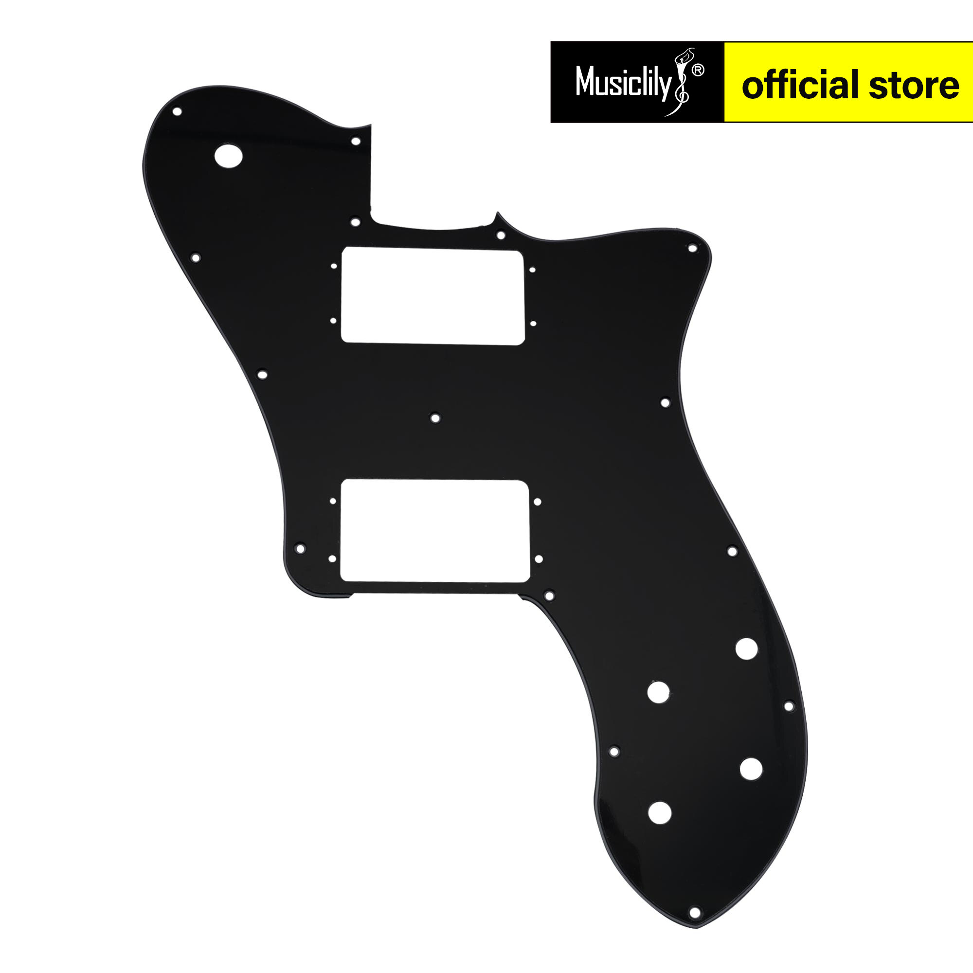 Musiclily Pro 15 Lỗ Phạm Vi Rộng Hh tấm Pickguard đàn guitar Cho Mexico Fender 72 Tele Deluxe Phong Cách Guitar Điện