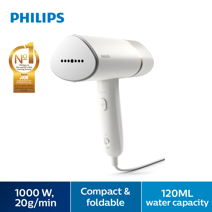 philips compact & foldable handheld steamer