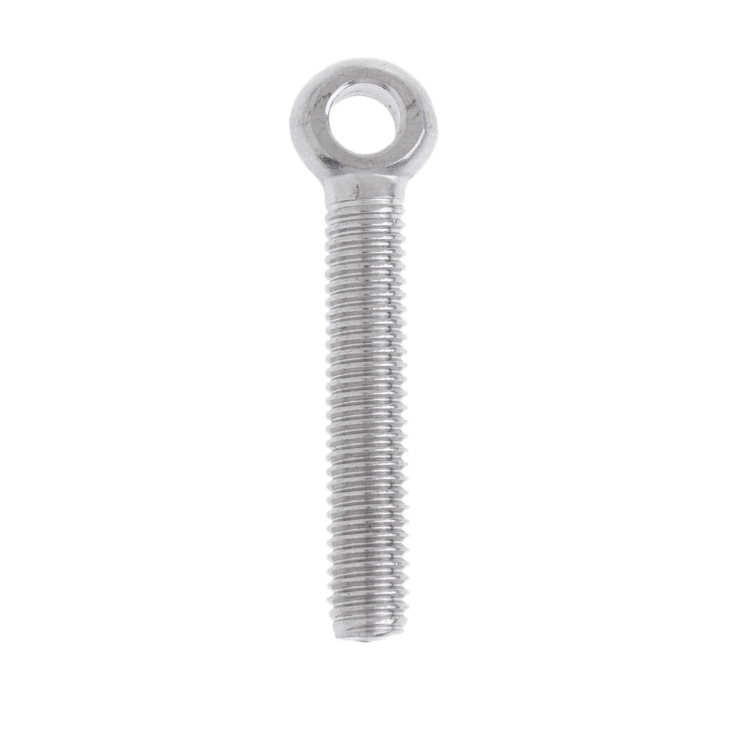 M10 Boat Fully Threaded Shoulder Eye Bolt Marine Grade 304 Stainless