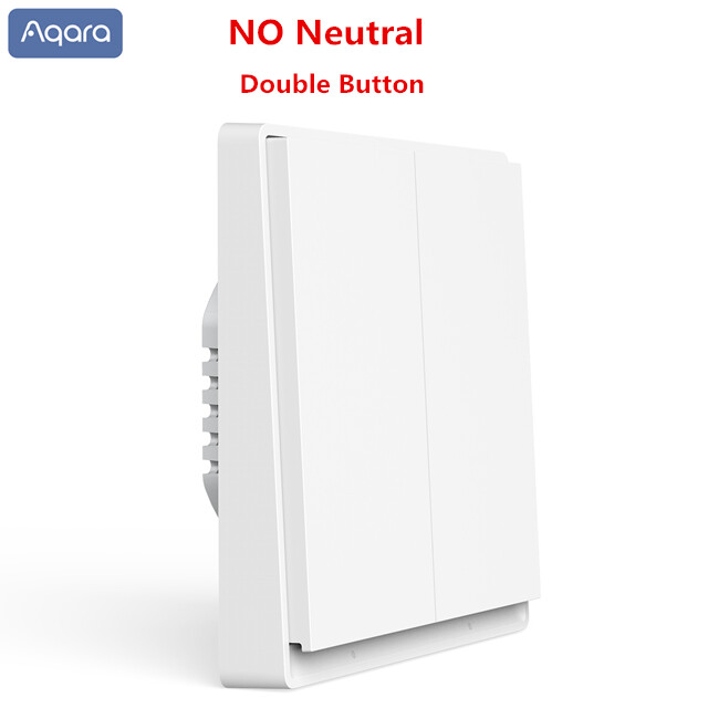 Aqara Smart Wall Switch E1 Zigbee 3.0 Wireless Switch Single Fire Wire Zero Fire Wire Remote Control