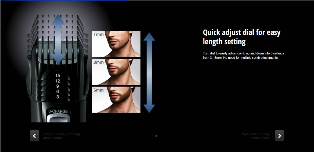Panasonic ER-GY10 6-in-1 Multi-Grooming Trimmer description image 3