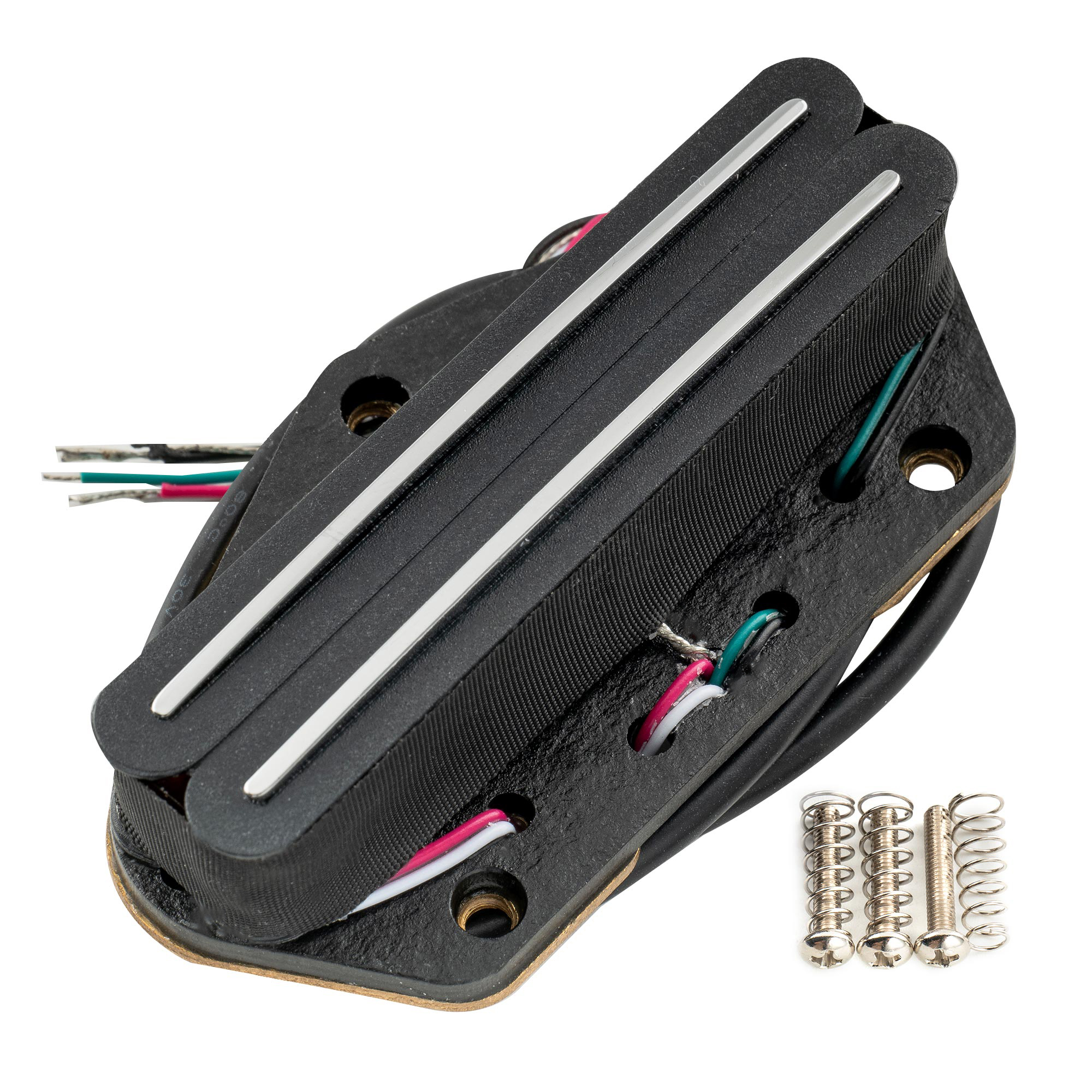 Micros Humbucker Musiclily Alnico 5 Pour Guitare LP - Set Manche (7,5K) Et Chevalet (16K), Couverts, Noir