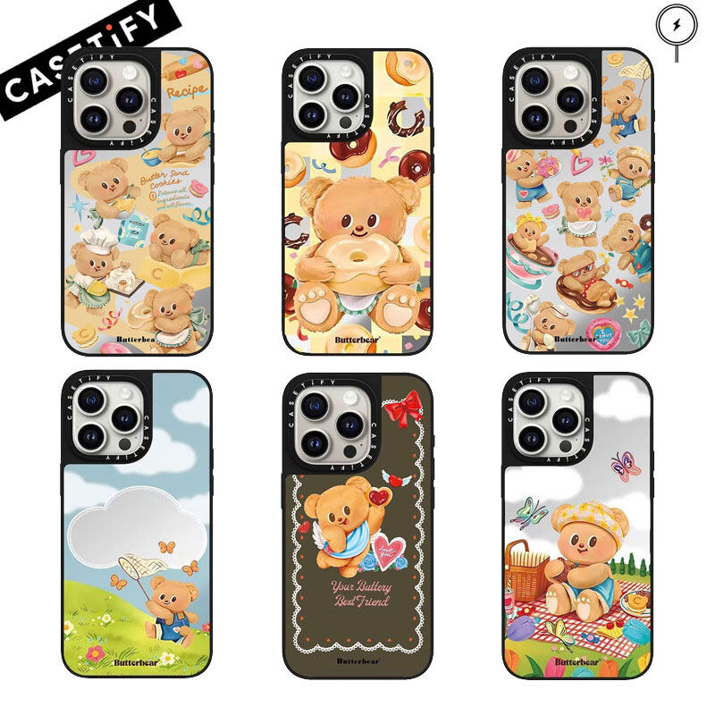 Butterbear Cartoon Phone Case For Iphone 16 Pro Max - Anti-Fall