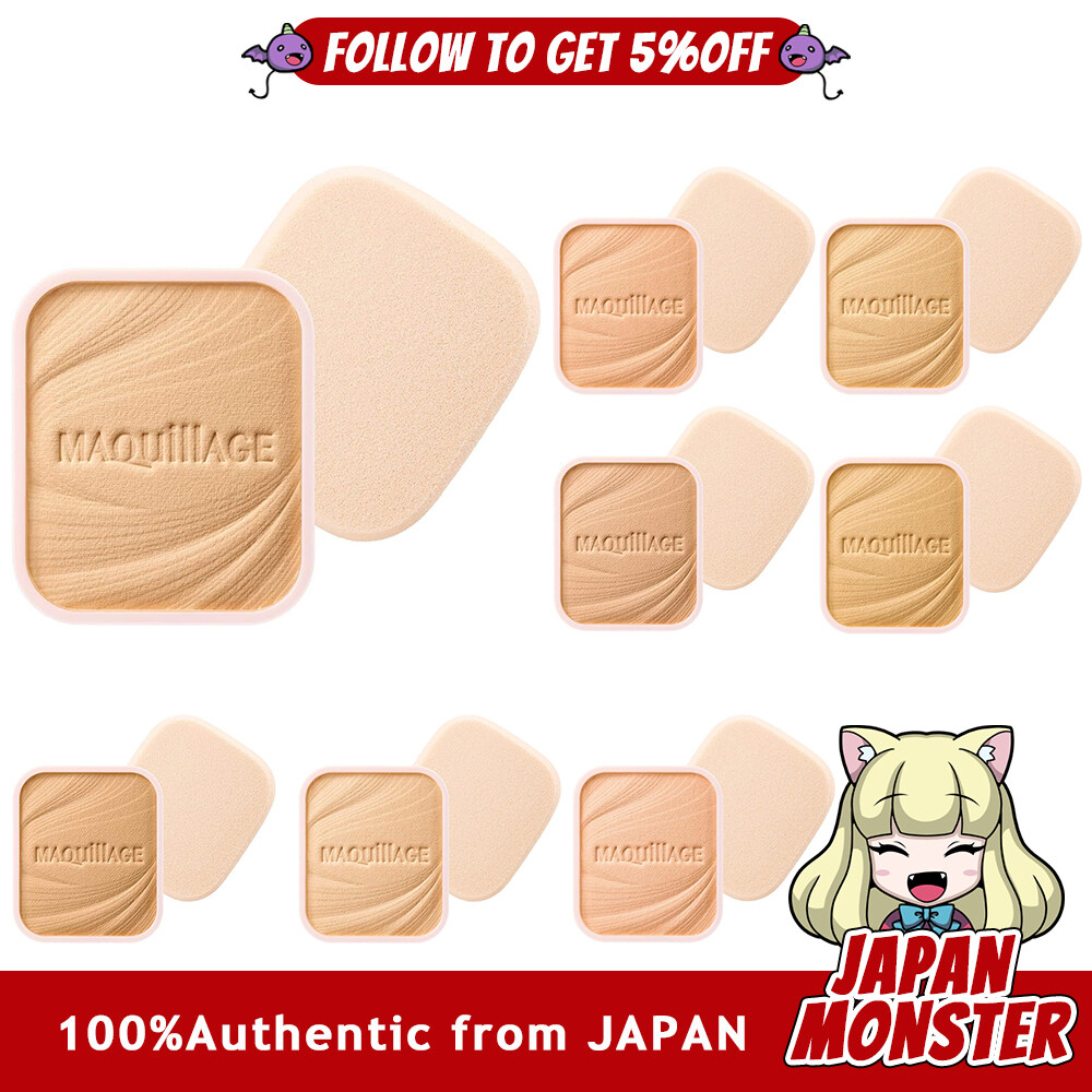 [8Colors] Maquillage Dramatic Powdery EX Refill 9.3g SPF25 PA+++ | Foundation | Powder | Fragrance-free | Base makeup Coverage Shine Resistant to crumbling Pores | Shiseido Japan