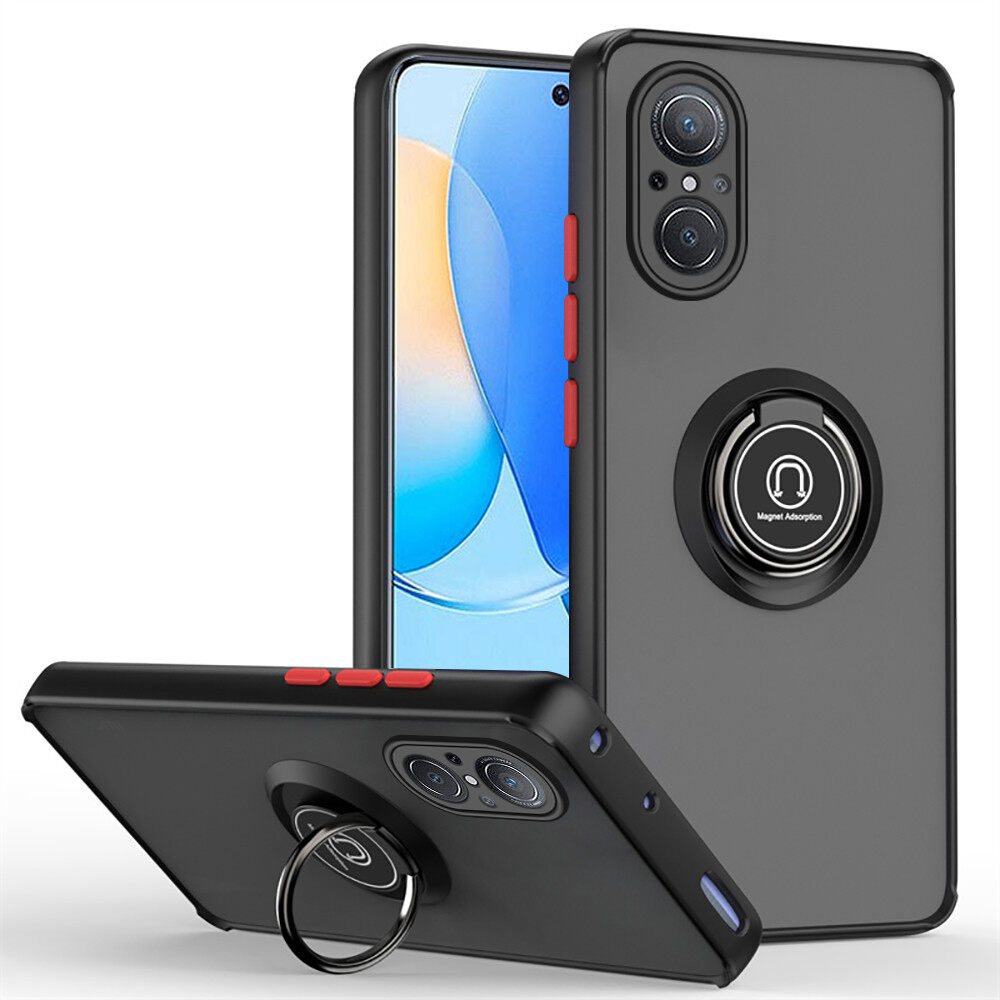 GOKEN Cover Per Huawei Nova 9 SE / Honor 50 SE - TPU Con Bordo Dorato, Blu