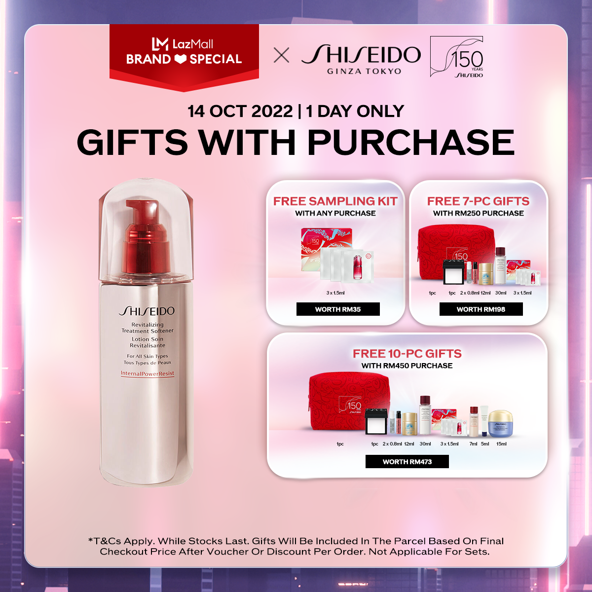 Gambar Shiseido Defense Preparation Revitalizing Treatment Softener 150ml