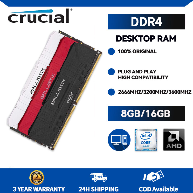 Ballistix 16gb Ballistix Ddr4 8gb 2666mhz Crucial Ballistix DDR4