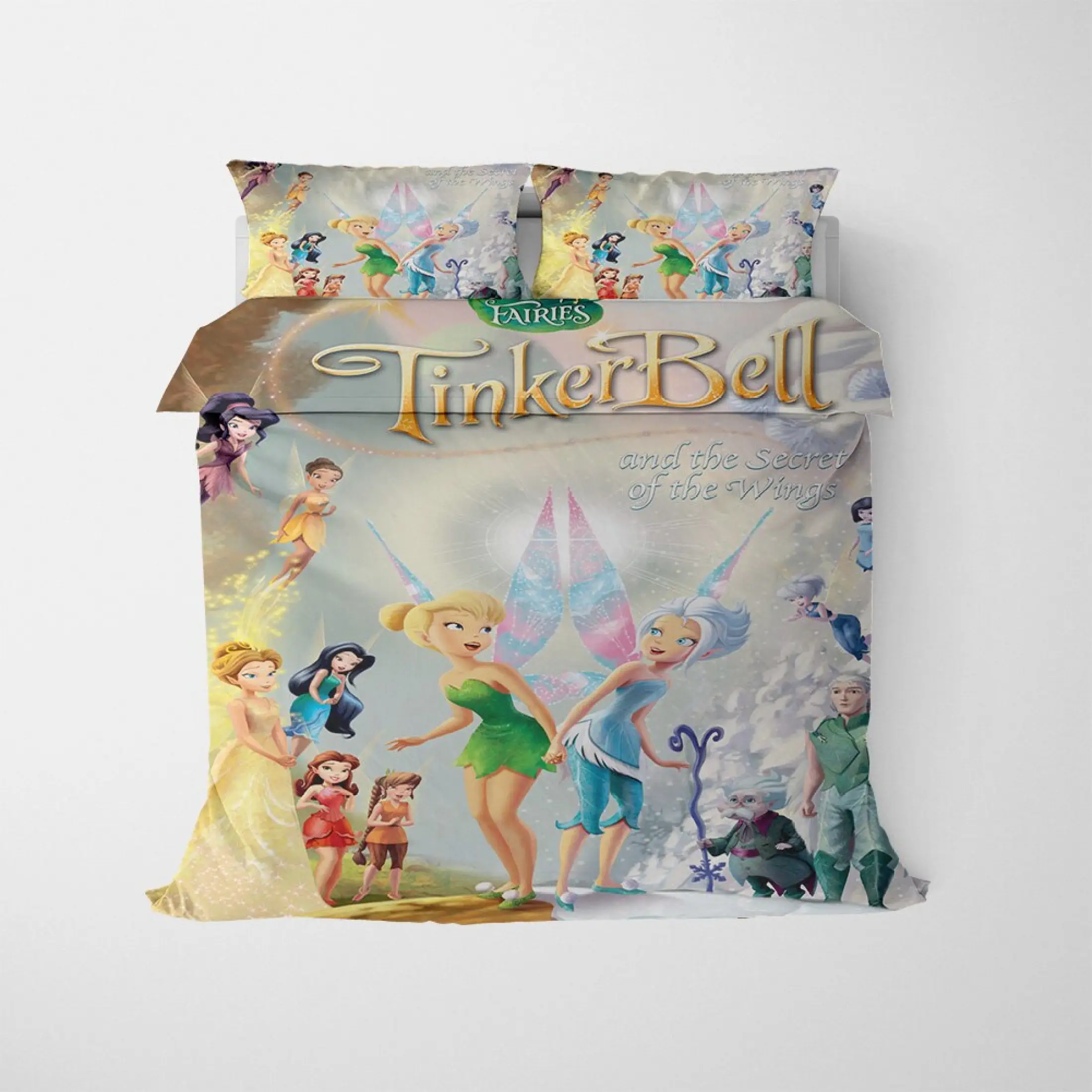 Disney Tinker Bell Bedding Set Duvet Cover And Pillowcase Full Size Bed Set Comforter Set On Bedding For Home Decor Lazada Ph