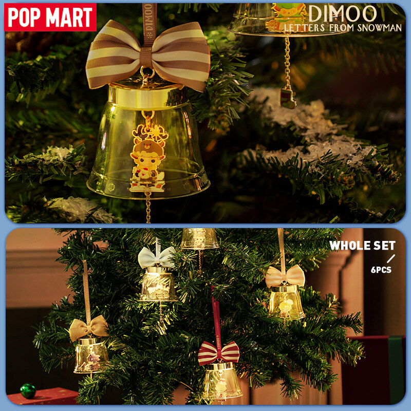 POP MART DIMOO Letters from Snowman Series Christmas Light Bulb Blind Box