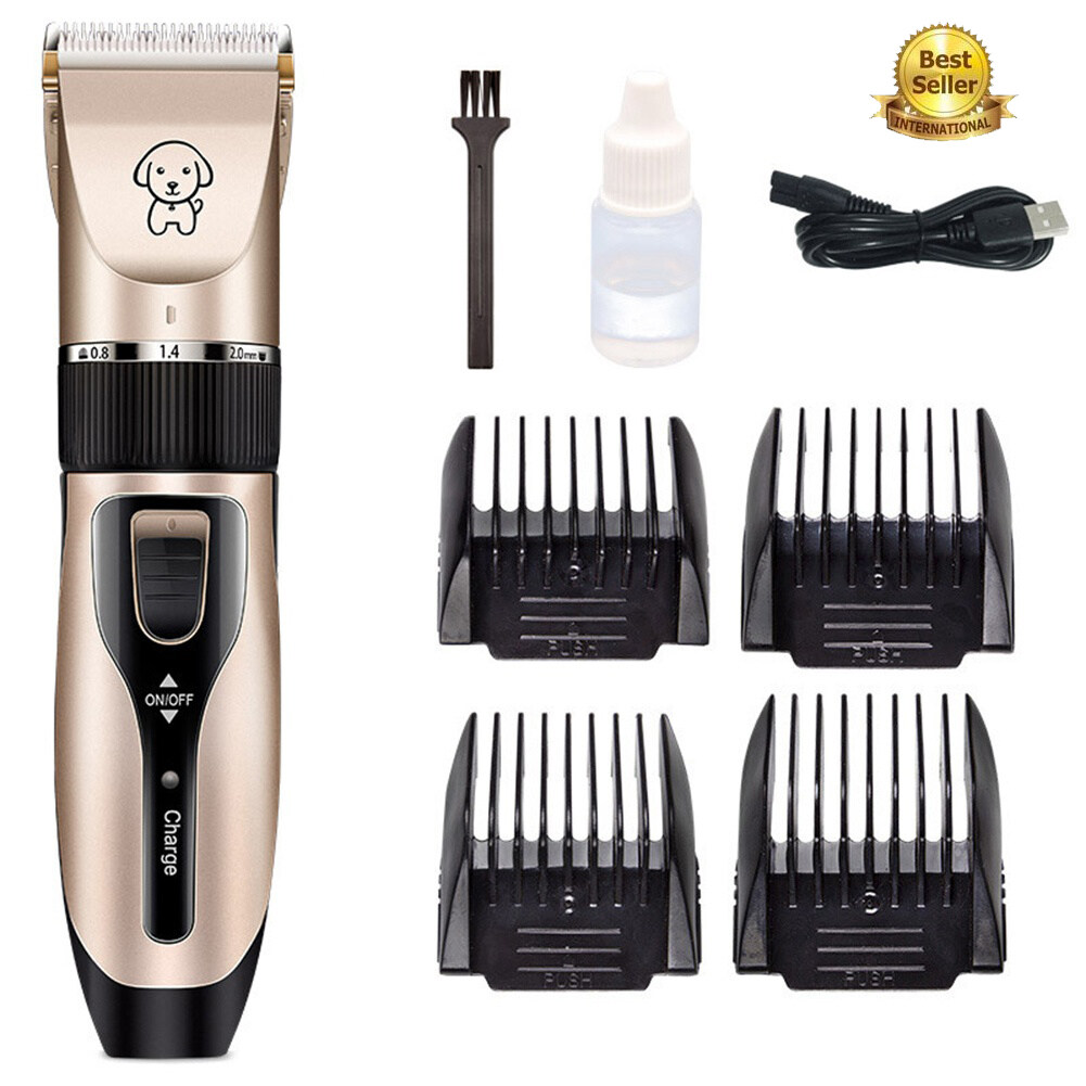 zhongku 8pcs/set Animal Pet Cat Dog Hair Trimmer Electric Clipper  Professional Grooming Kit Rechargeable Pet Hair Fur Remover Cutter Shaver  Grooming Haircut Machine Cordless Haircut Hair Cutting Machine Ceramic  Shaver Razor Quiet |