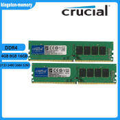 Crucial DDR4 RAM for Gaming Desktop, Various Sizes and Speeds