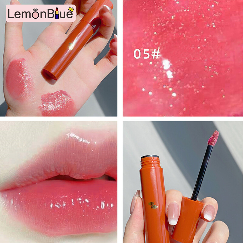 Gambar LemonBlue Velvety Lip Glaze Moisturizing Jelly Color Lip Glaze Film Formation Long Lasting Velvety Lip Glaze Moisturizing Jelly Color Lip Glaze Film Formation Long Lasting Cosmetics Women Girls Cosmetics Lip Velvety Moisturizing