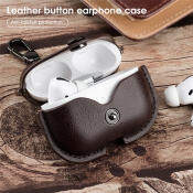 Leather Bluetooth Earphone Case for Apple AirPods Pro by OEM