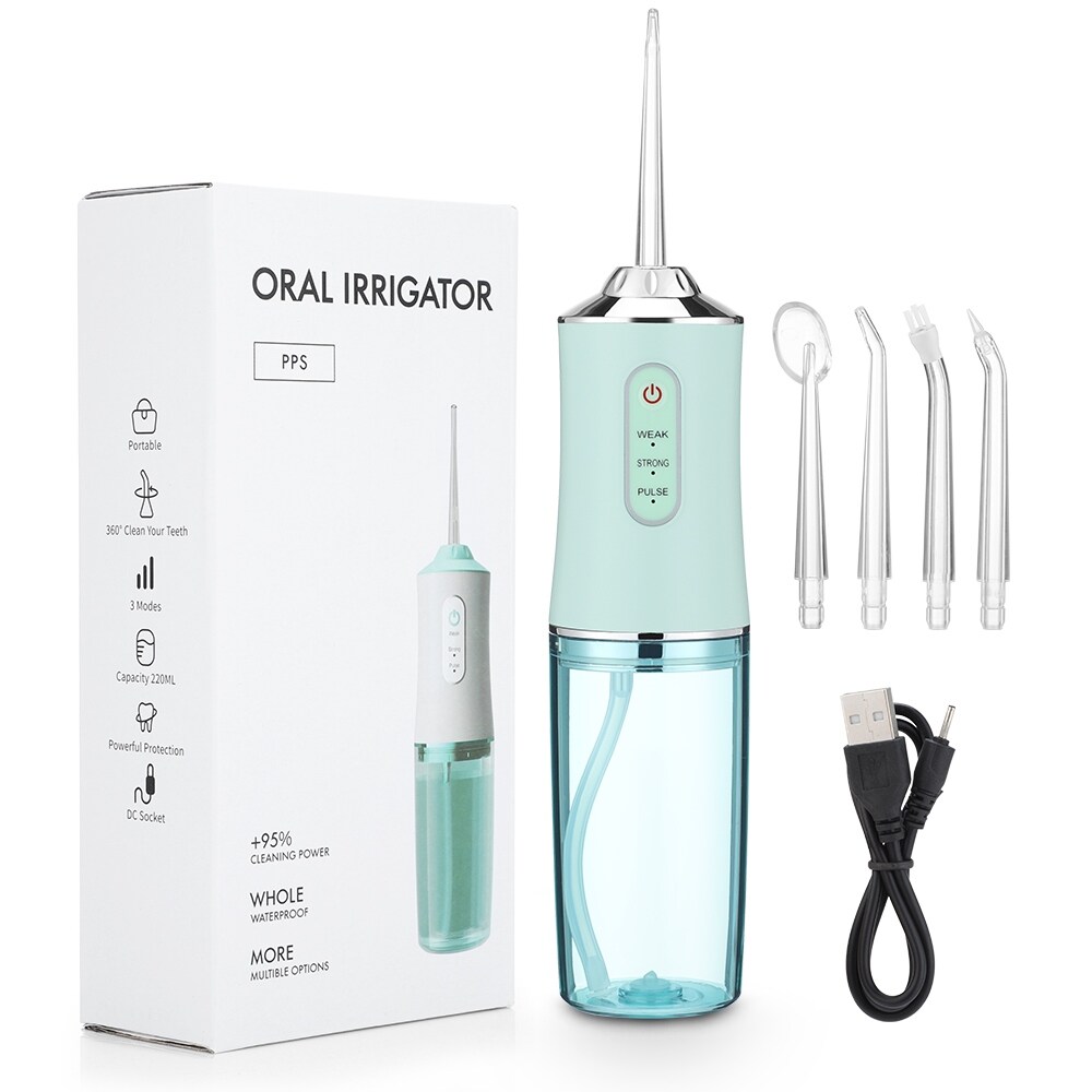 Gambar ?Ready? Oral Irrigator Dental Water FlosserDental Water 3 Modes Teeth Cleaner Toothbrush Oral HygieneUSB Rechargeable