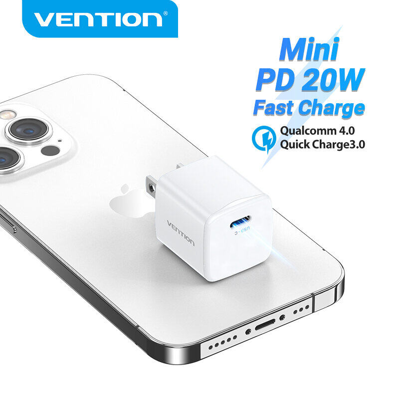 Vention Bộ Sạc Nhanh Type C 20W Cho iPhone 13 Pro Max Bộ Sạc PD 12 Pro Max Bộ Sạc Điện Thoại Di Động
