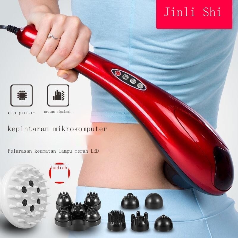 Gambar 9ZhouGZ Electric dolphins massage neck massager massage neck shoulder waist household beats hammer multi function body back