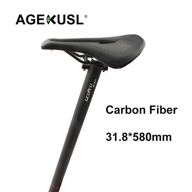 Ultralight Carbon Fibre Seatpost For Brompton Folding Bike 3SIXTY 31.8mm 580mm