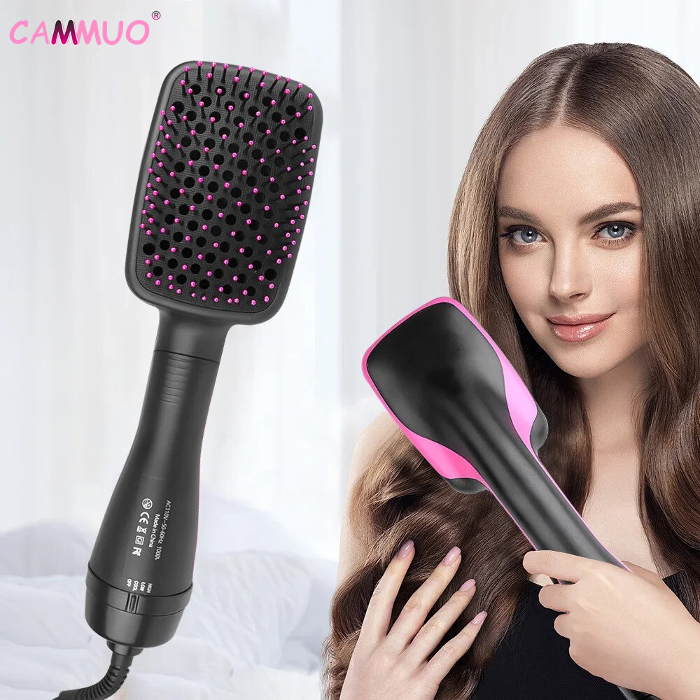 Cammuo 2 In 1 Hair Dryer Brush Hair Blower Brush Electric Hot Air Brush Travel Blow Dryer Salon Comb Professional Hairdryer Hairbrush ราคา 415 บาท*ส่งฟรี