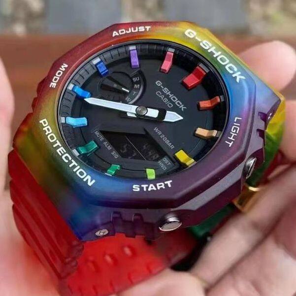 Analog Digital G Shock Tmj Merah Price Casio G Shock Ga 2100 Red