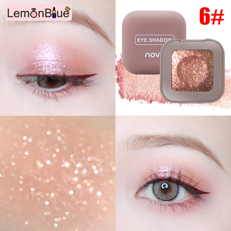Gambar LemonBlue Mashed Potato Monochrome EyeShadow Pearlescent Polarized Sequin Eyeshadow