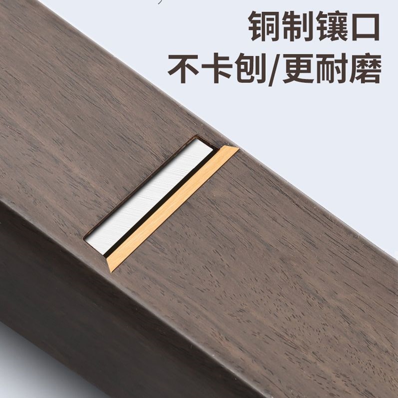 Gambar Well party ebony wood woodworking plane plane old carpenter hand cutter TuiBao ban hand push spore brussel