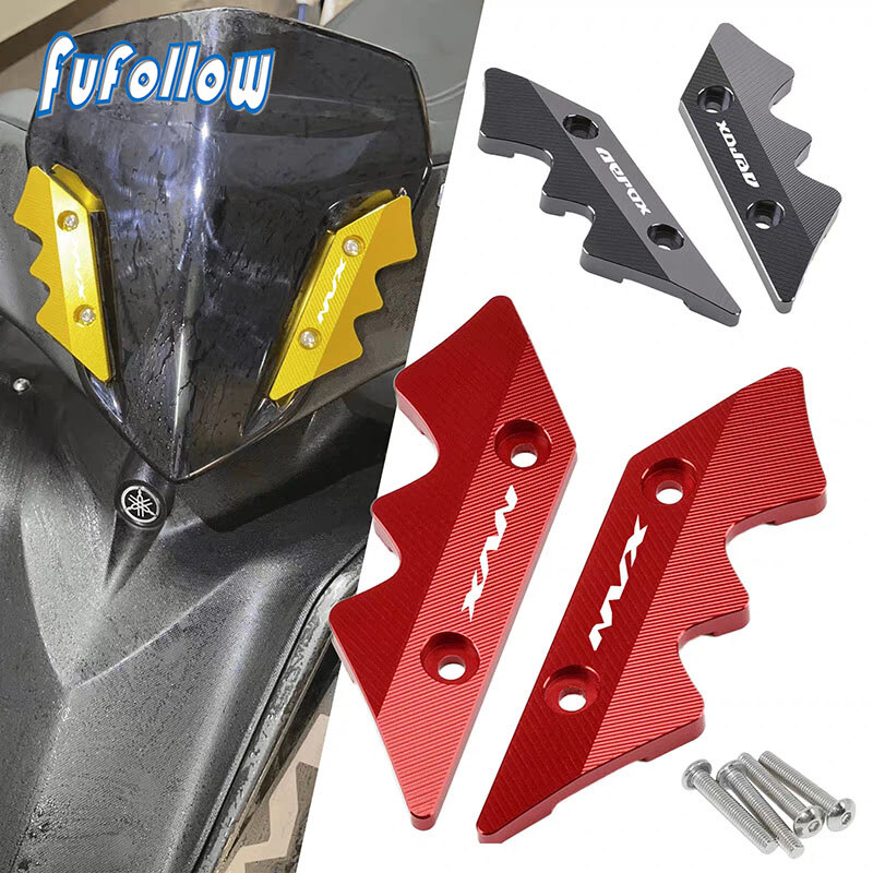 Đối với yamaha nvx155 nvx 155 150 125 nvx125 aerox155 aerox155 xe máy cnc kính chắn gió làm lệch hướng kính chắn gió thiết bị bảo vệ khung đỡ