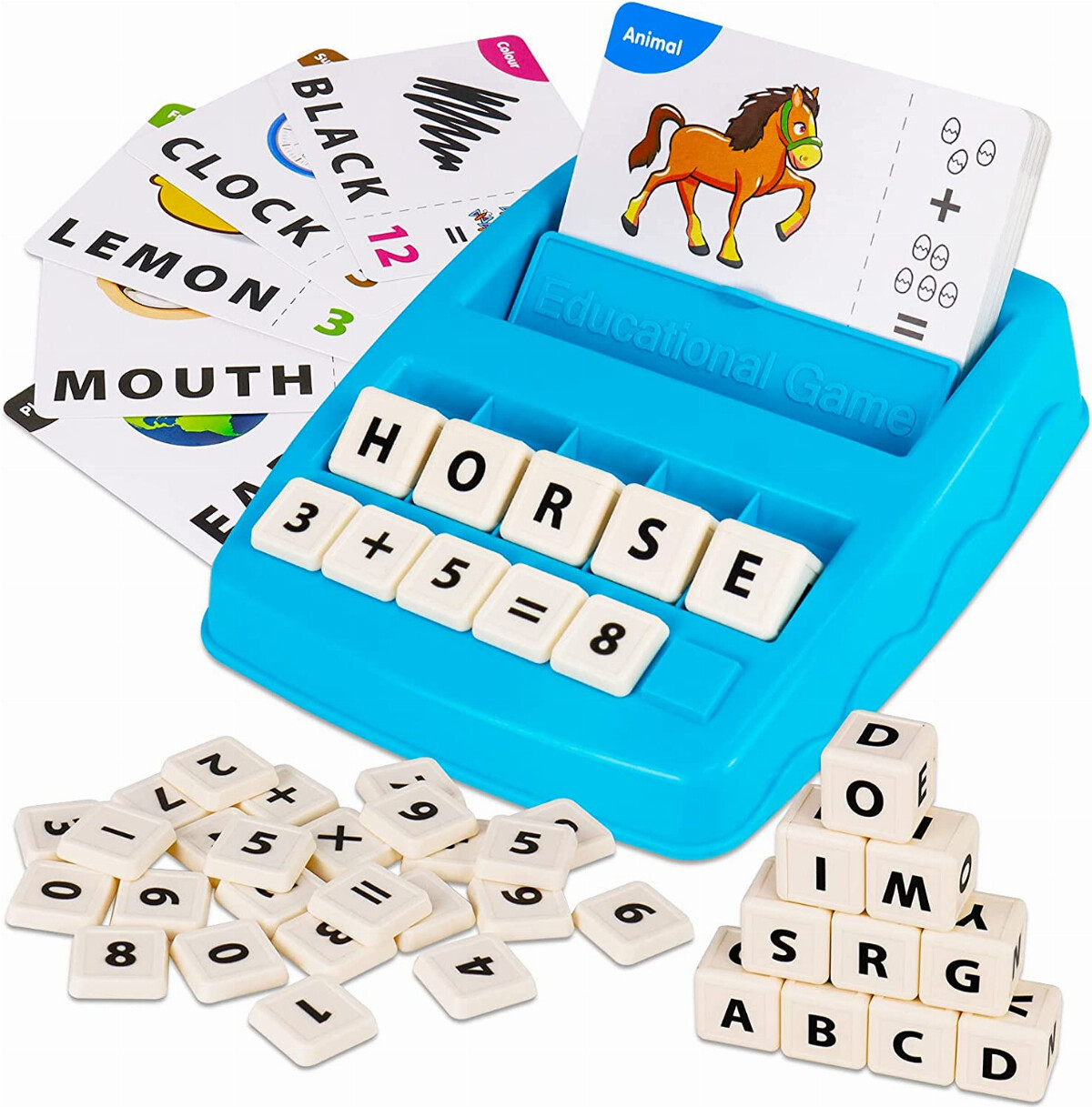 DEGIDEGI Matching Letter Games for Kids Age 3-8, 2 in 1 Spelling & Reading  Educational Toys Flash Cards Number & Color Recognition Preschool Learning  Sight Words Toys Birthday Gift for Toddlers Blue | Lazada