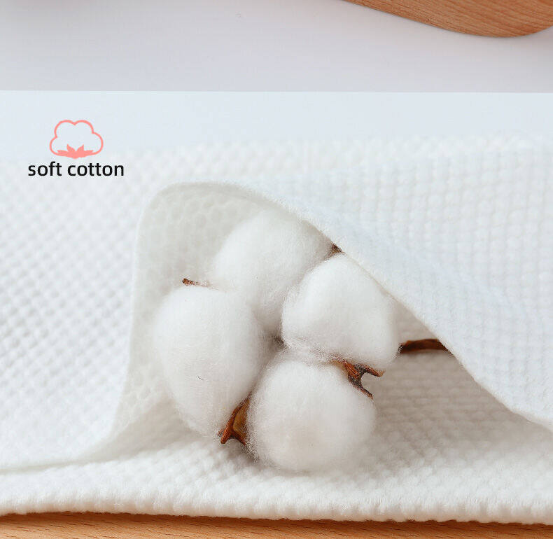 Khăn Rửa Mặt Cotton Khăn Bông Mềm Dùng Một Lần Khăn Rửa Mặt Khăn Rửa Mặt Trẻ Sơ Sinh Hai Cách Dùng Khô Ướt Ống Khăn Giấy Tẩy Trang