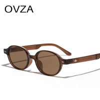 OVZA Retro Vintage Sunglasses for Women 2025 New Oval Eyeglasses Mens S0052