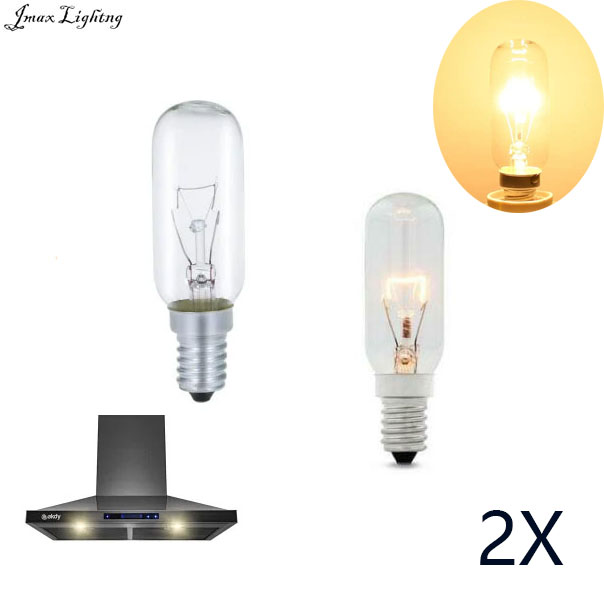 Jmax 2X Cooker hood bulb 40W E14 warm white