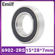 Emiif 6902 2RS Bicycle Hub Bearings, 15x28x7mm