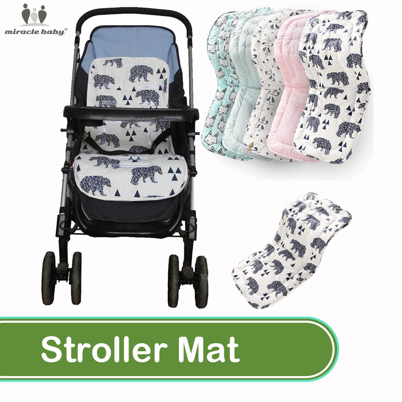 ผ้าอ้อมสำเร็จรูป แพมเพิสเด็กแรกเกิด Miracle Baby Stroller Mat Pad Accessories Cotton Diapers Changing Nappy Pad Seat Carriages/Pram/Buggy/Car General Mat for New Born baby stroller cushion