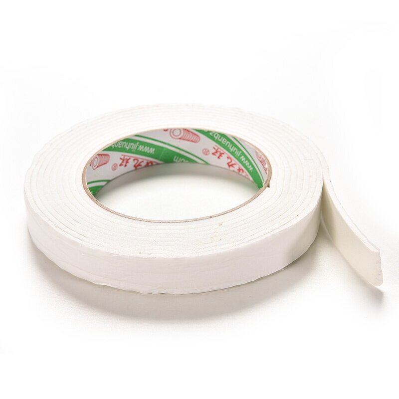 New Double Sided White Foam Sticky Tape Roll Adhesive Super Strong 1.8*300cm KK 
