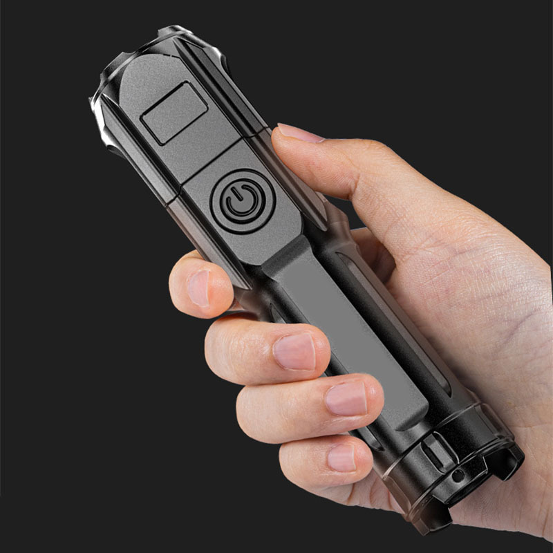 Professional Led Torch Rechargeable Zoomable Uv Flashlight_voghion.com