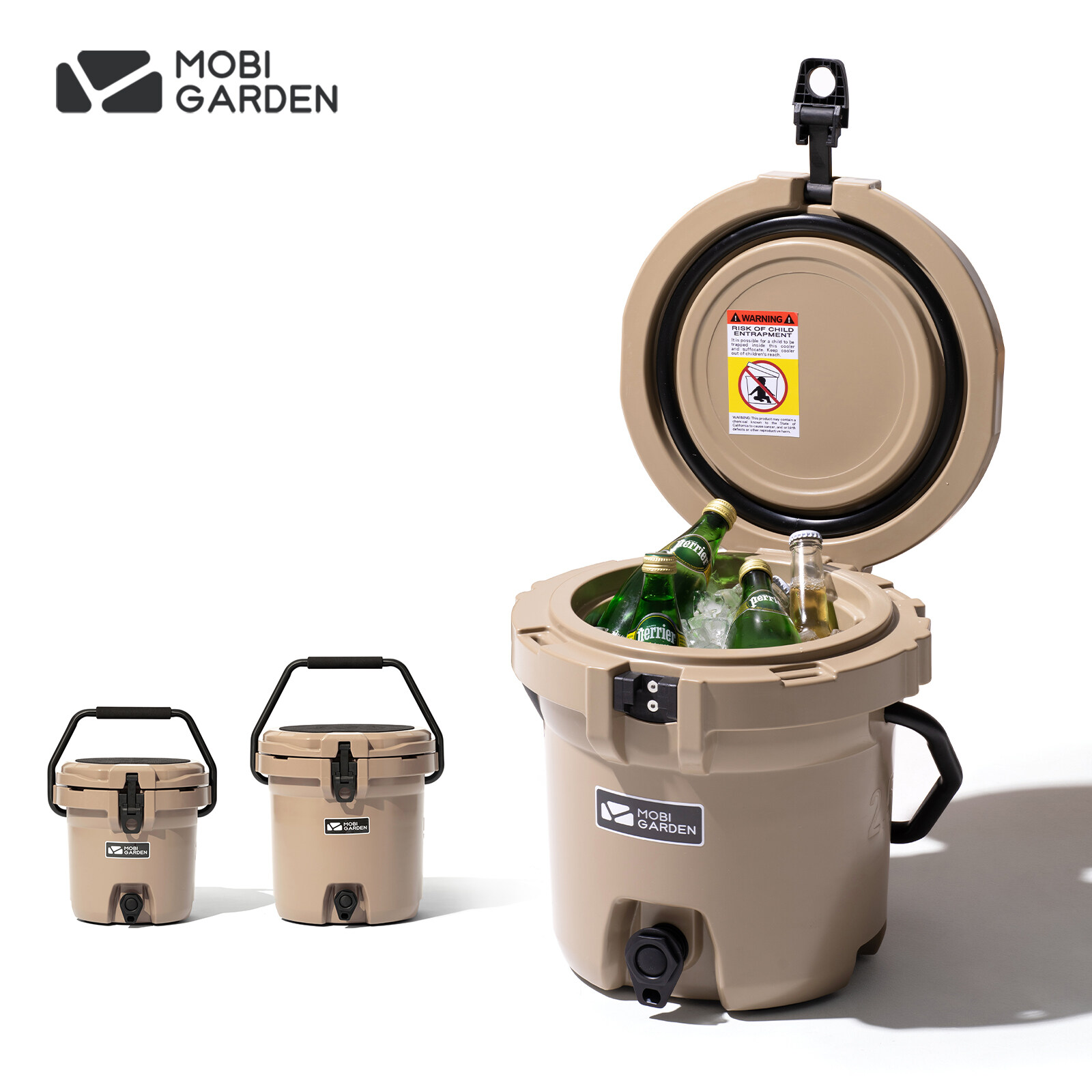 MOBI GARDEN Camping Cooler Box Ice Refrigerator Car Portable Camping Picnic Storage Food ราคา 4,300 บาท*ส่งฟรี