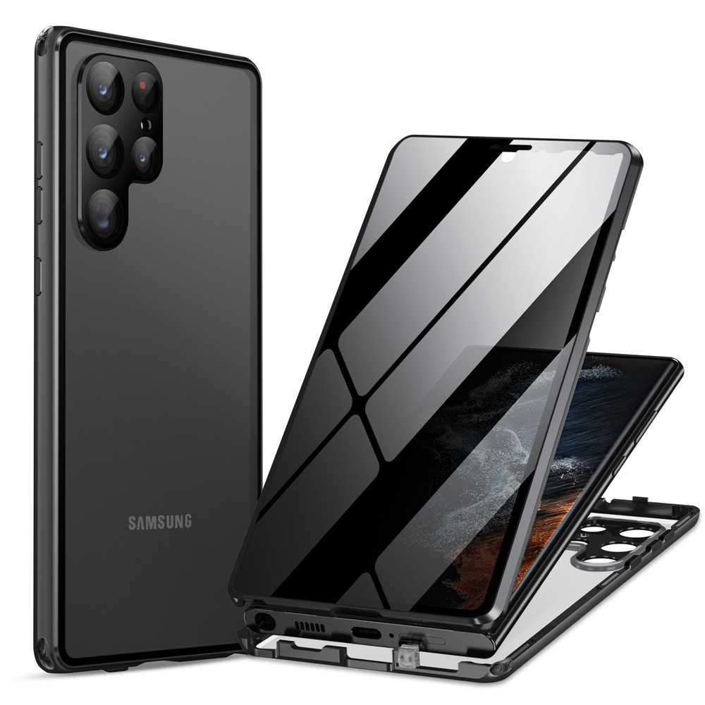 Ốp chống nhìn trộm cho samsung galaxy s23 ultra s22 plus s21 màn hình chống nhìn trộm ốp kính ốp lưng kim loại bảo vệ ống kính máy ảnh ốp cho samsung note 20 ultra