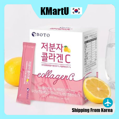 Thấp phân tử cá Collagen Vitamin C bột 2g x 30 Sticks /Hàn Quốc thấp phân tử Collagen + Biotin / Collagen