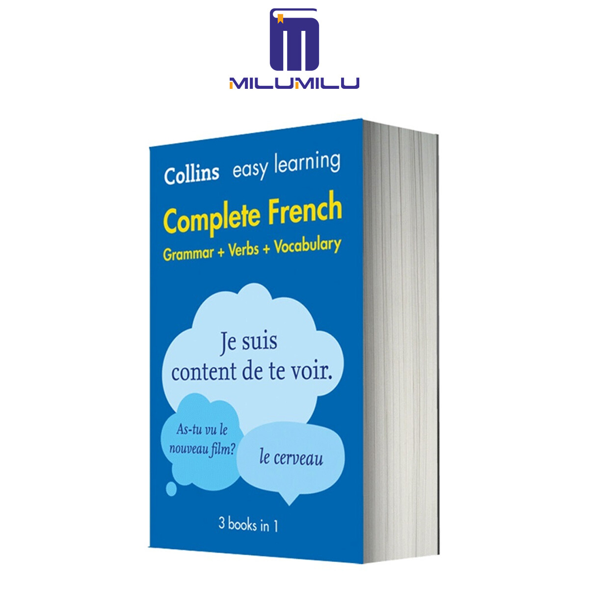 Easy Learning French Complete Grammar, Verbs And Vocabulary (3 Books In 1): Trusted Support For Learning (Collins Easy Learning) Paperback by Collins Dictionaries Original English Books ราคา 1,126 บาท*ส่งฟรี