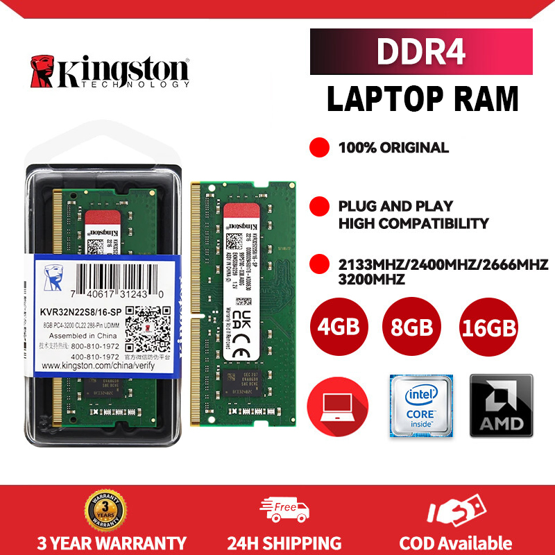 Kingston 16Gb Ddr4 Ram 2666Mhz Sodimm Valueram For Desktops