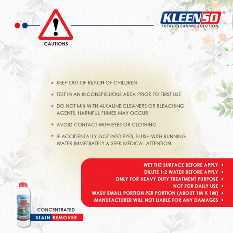 Kleenso Concentrated Stain Remover 1L 5 98a3234f2beab3409bb1446d78afc8ab