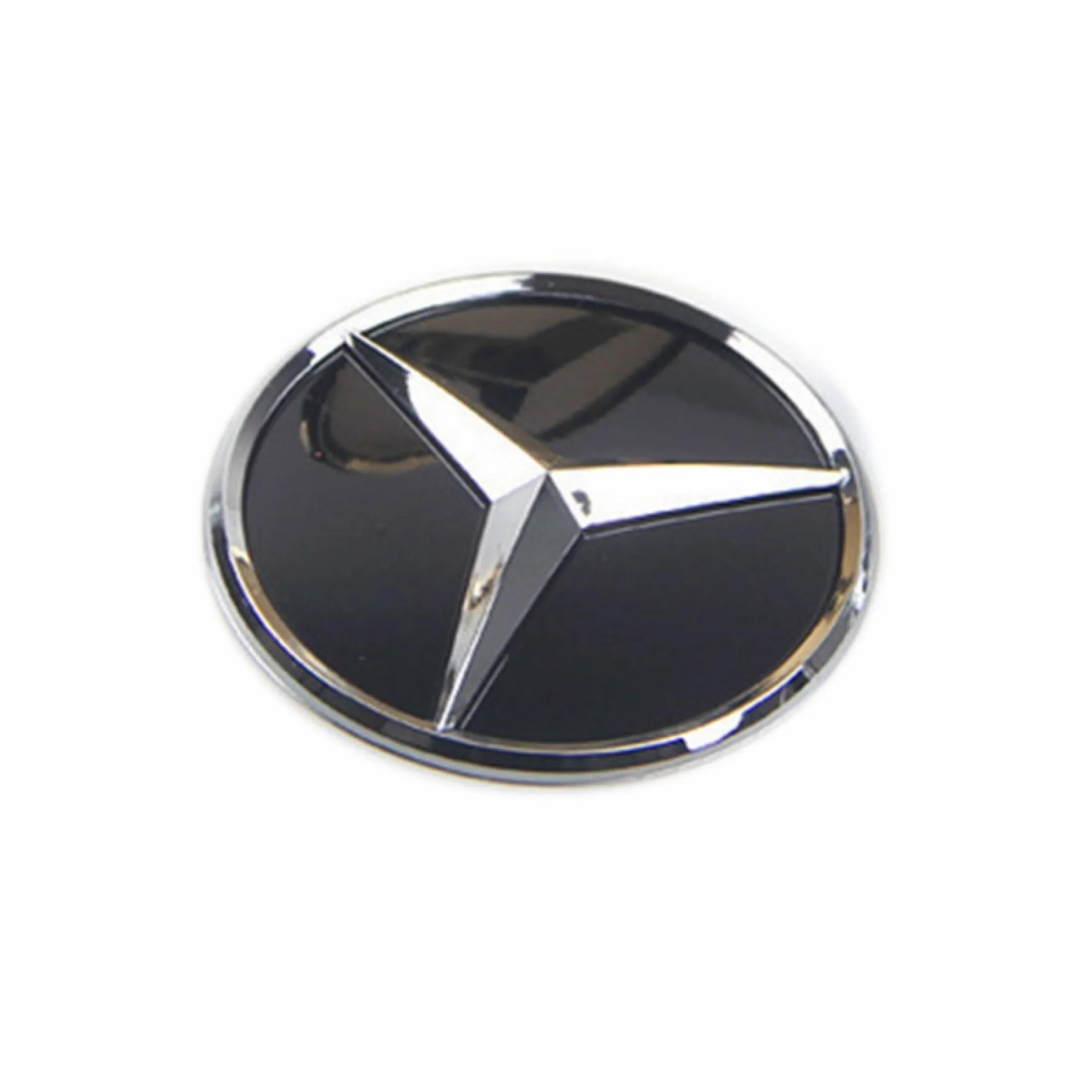 57mm 3d Steering Wheel Emblem Airbag Logo Car Sticker For Mercedes Benz New C E S Class Acrylic Badge Decoration Black Lazada Singapore