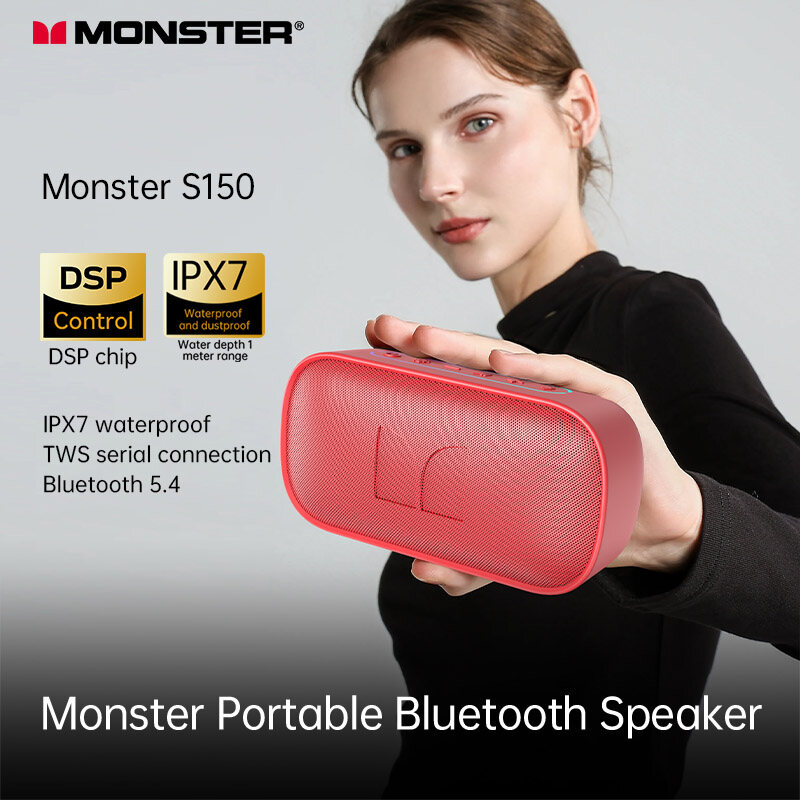 Loa Bluetooth Quái Vật D133 có âm thanh HD không dây di động chống nước IPX7 thời gian chơi lên đến