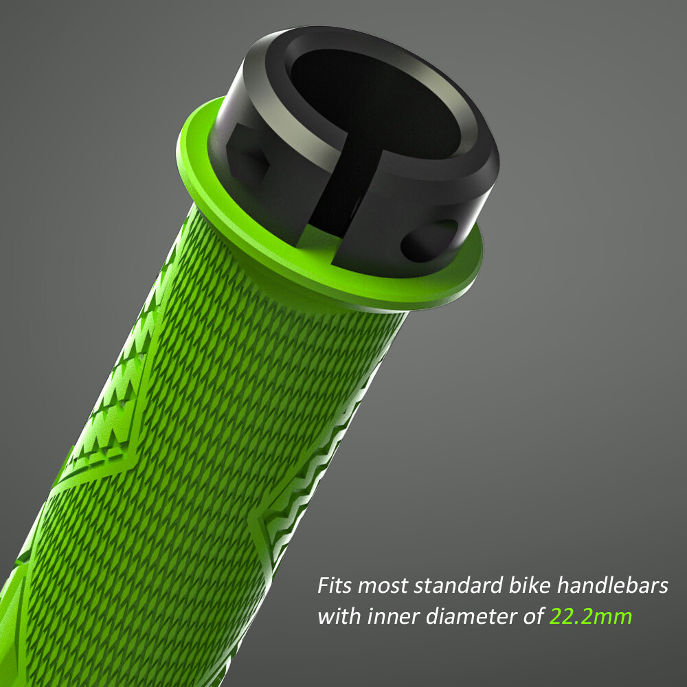 Shockproof Bike Handlebar Grips 22.2mm MTB Bicycle Grips Non-Slip Soft Silicone 