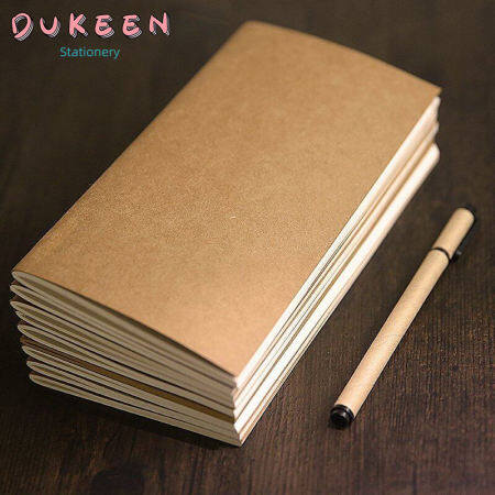 DUKEEN Kraft Paper Traveler Notebook Refill Diary Planner Agenda