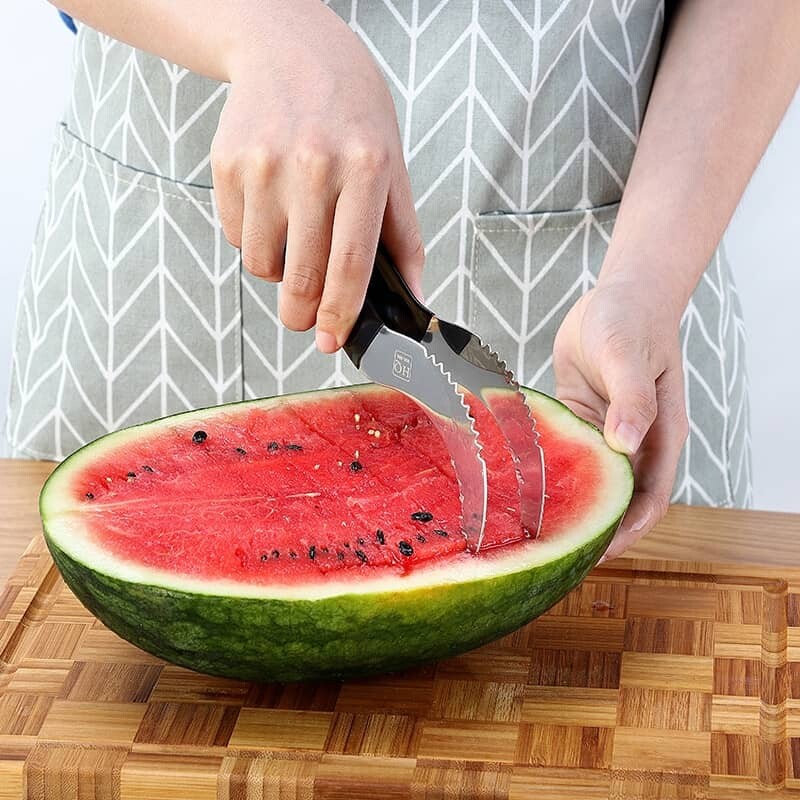 Gambar 304 Stainless Steel Watermelon Artifact Slicing Knife Knife Corer Fruit And Vegetable Tools kitchen Accessories Gadgets